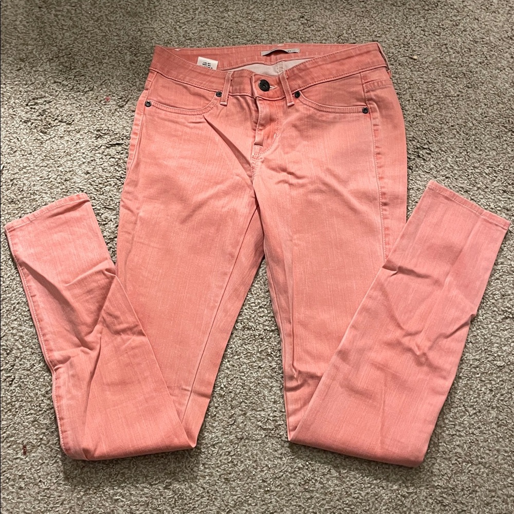 Rich & Skinny Coral Skinny Jeans SZ 27